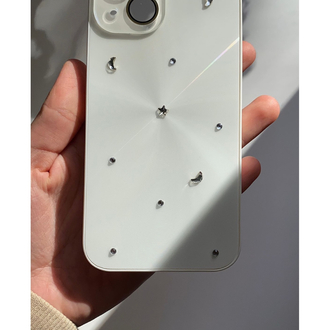 iPhone 16 Beyaz Ay Yıldız Telefon Kılıfı