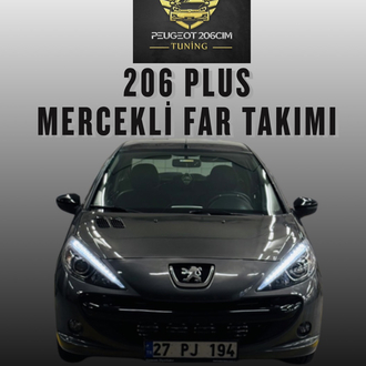Peugeot 206+plus mercekli far takımı