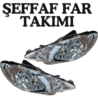 Şeffaf far takımı