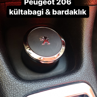 Peugeot 206 bardaklık ve kültabak