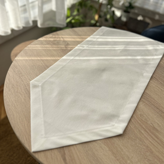 40x80 Sivri uçlu Duck Keten Runner İşlemeye Hazır