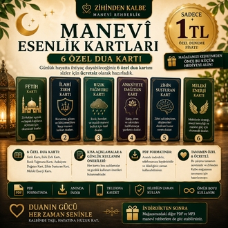 Ücretsiz Manevî Esenlik Kartları | 6 Özel Dua Kartı