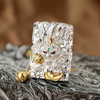Zippo Silver Dragon 