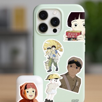 Ateşböceklerinin Mezarı Grave of the Fireflies Ghibli Anime Sticker Paketi (25 Sticker)