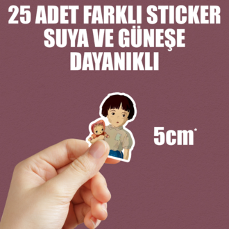 Ateşböceklerinin Mezarı Grave of the Fireflies Ghibli Anime Sticker Paketi (25 Sticker)