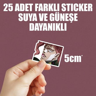 JoJo no Kimyou na Bouken part 3 Anime Sticker Paketi (25 Sticker)