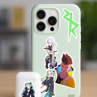 Cyberpunk Edgerunners Anime Sticker Paketi (23 Sticker)