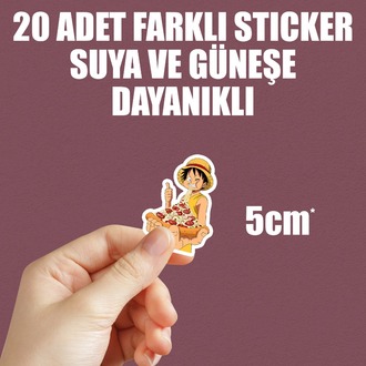 One Piece Anime Sticker Paketi (20 Sticker)