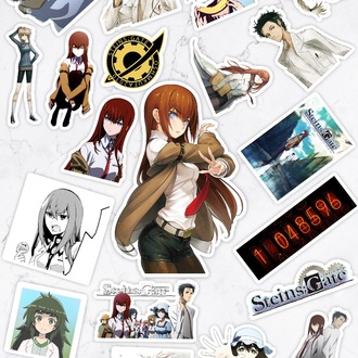 Steins Gate Anime Sticker Paketi (20 Sticker)