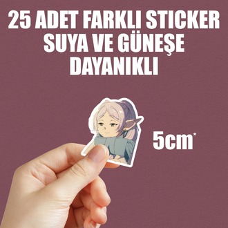 Sousou no Frieren Anime Sticker Paketi (25 Sticker)