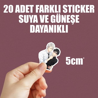 Yuri on Ice Anime Sticker Paketi (20 Sticker)