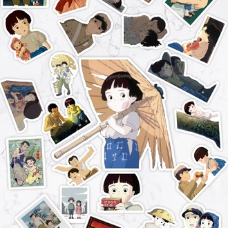 Ateşböceklerinin Mezarı Grave of the Fireflies Ghibli Anime Sticker Paketi (25 Sticker)