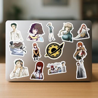 Steins Gate Anime Sticker Paketi (20 Sticker)