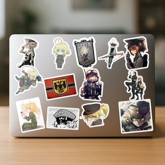  Youjo Senki Anime Sticker Paketi (20 Sticker)