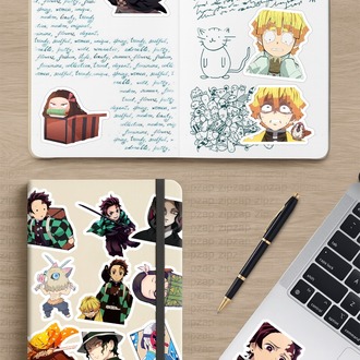 Demon Slayer ( Kimetsu no Yaiba ) Anime Sticker Paketi (20 Sticker)
