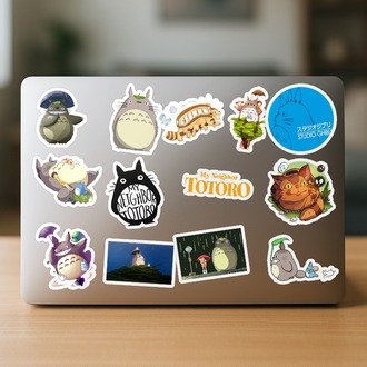 Totoro Ghibli Anime Sticker Paketi (20 Sticker)