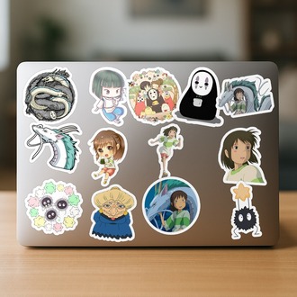 Spirited Away Ghibli Anime Sticker Paketi (24 Sticker)