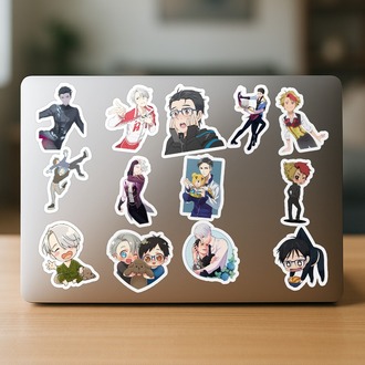 Yuri on Ice Anime Sticker Paketi (20 Sticker)