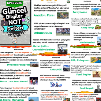 2026 KPSS Tarih, Coğrafya, Vatandaşlık Şifreli Dijital PDF