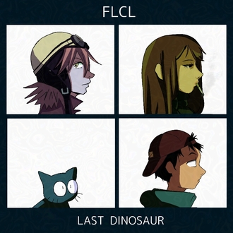 FLCL gorillaz print