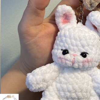 Amigurumi tavşan anahtarlık