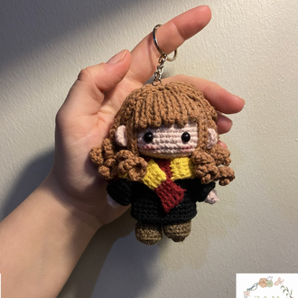 Hermione Granger Amigurumi Anahtarlık