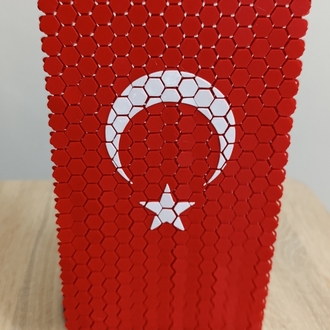 türk bayrağı, çift taraflı