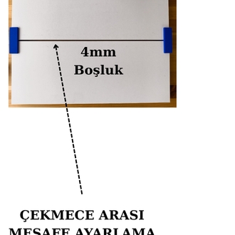 çekmece rafı arası takoz