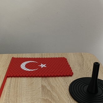 türk bayrağı, çift taraflı