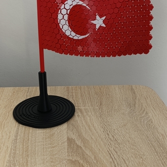 türk bayrağı, çift taraflı