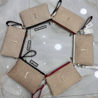 Yves Saint Laurent Hasır Clutch✨


