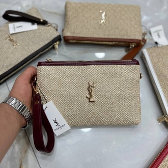 Yves Saint Laurent Hasır Clutch✨

