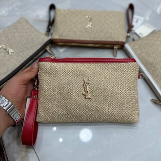 Yves Saint Laurent Hasır Clutch✨
