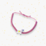 Cam Unicorn Boncuklu Pembe Makrome Örgü Bileklik