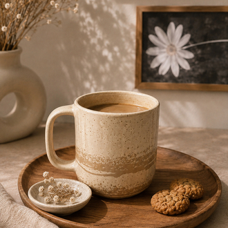 Drift&Elegant 260 ml Doğal Desenli Stoneware Kupa