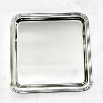 Gümüş Çubuklu Tepsi 22 cm