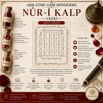 NÛR-İ KALP VEFKİ – Aşk, Muhabbet, Geri Döndürme ve Kalp Bağı Çalışması
