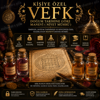 Kişiye Özel Vefk – Doğum Tarihine Göre Manevi Niyet Mührü