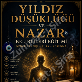 Yıldız Düşüklüğü & Nazar Belirtileri Eğitimi – Negatif Enerji, Aura ve Korunma Rehberi