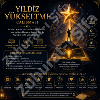 Kişiye Özel Yıldız Yükseltme Vefki Şerifi • Aura Güçlendirme