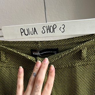 Wave pattern pantolon