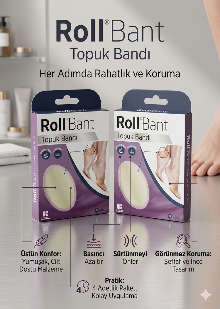 RollBant Topuk Bandı  Ayak Koruma  2 paket 8 adet 