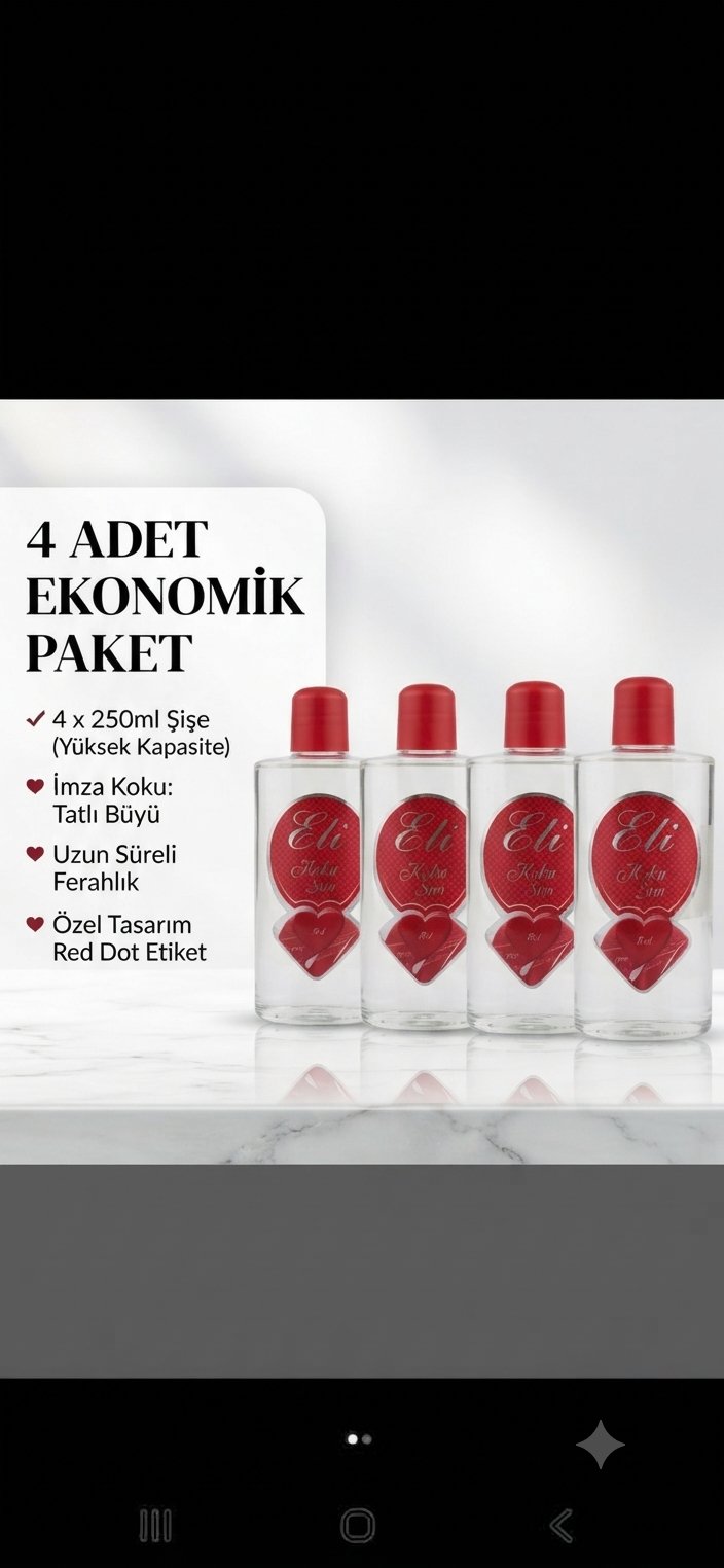 Eti hatırla beni red 230 ml parfüm kolonya 4lü