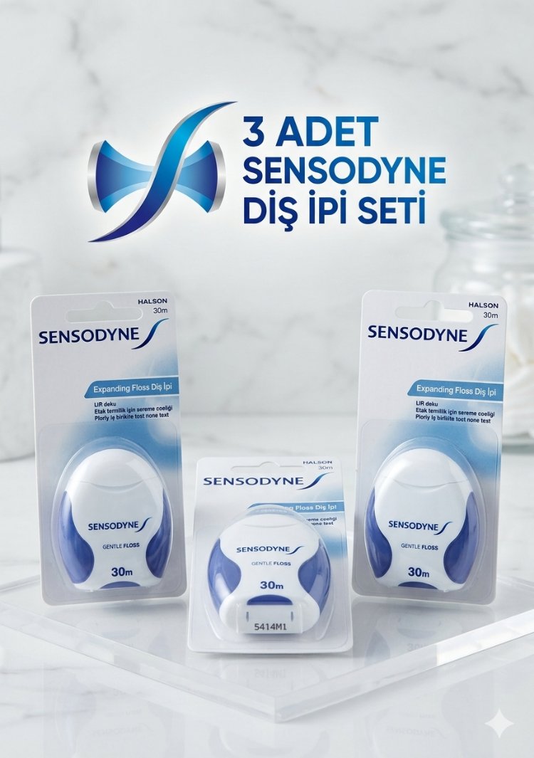 Sensodyne Diş İpi Seti 3 adet 30 metre