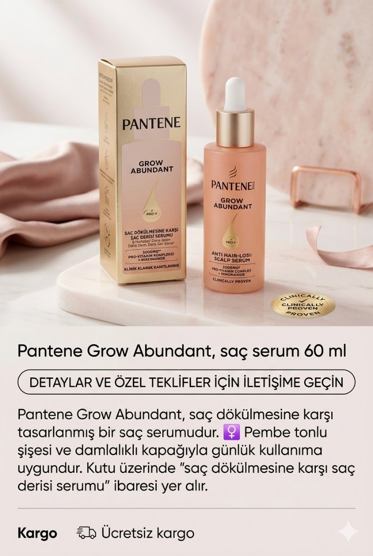 Pantene Grow Abundant, saç serum 60 ml