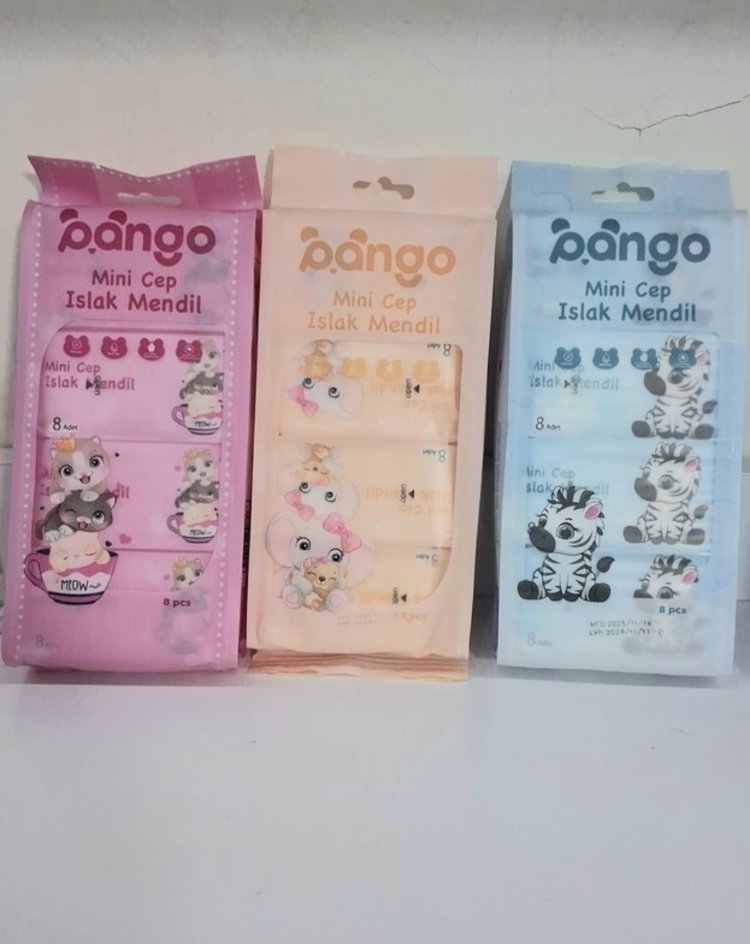 Bango Mini Cep Islak Mendil 3 PAKET 24 adet mendil