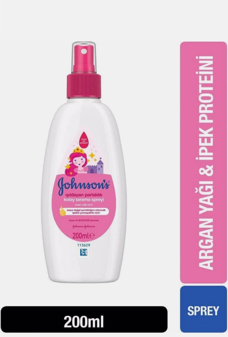 Johnsons  baby argan yağ İpeksi kolay saç tarama