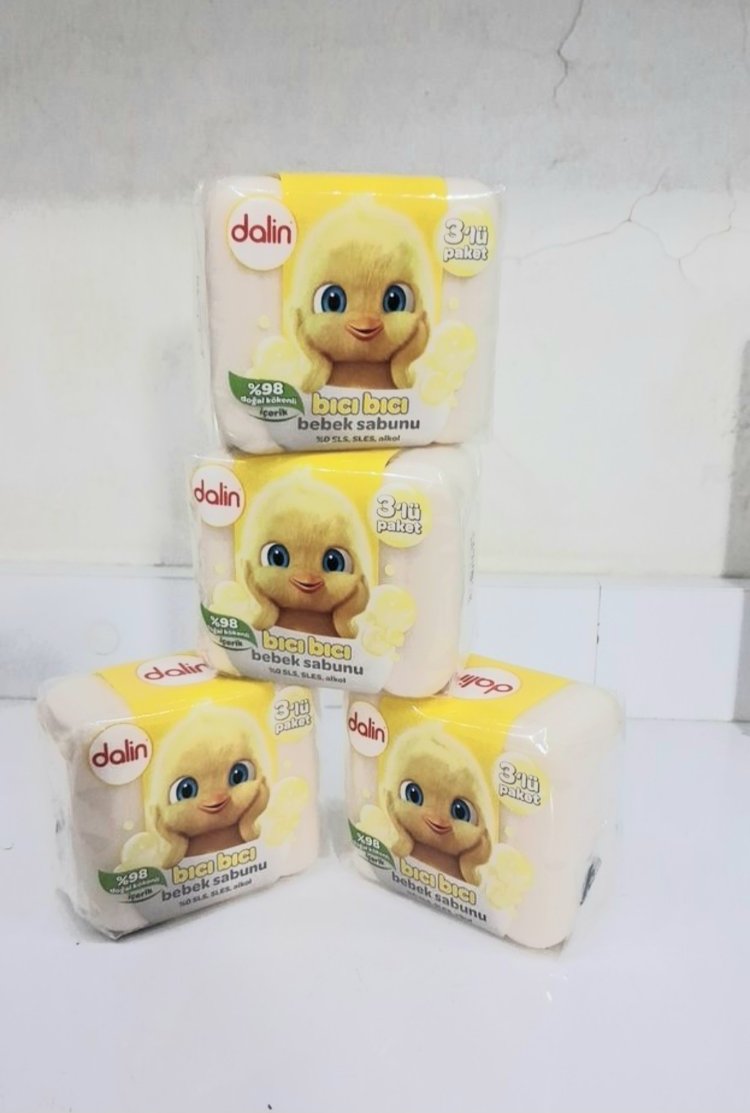 Dalin Bebek Sabunu 3lü 4ADET Paket, Yumuşak ve Güvenli sabun