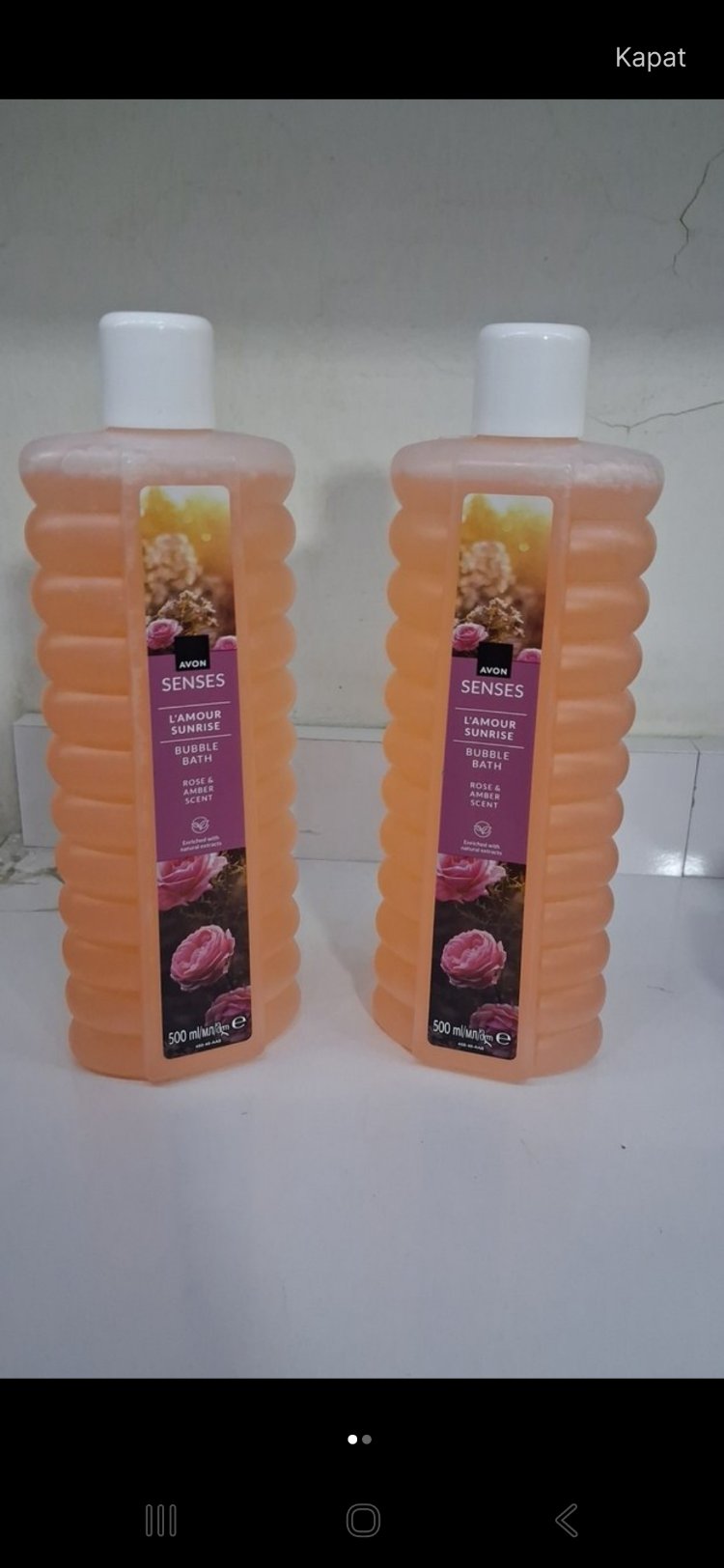 AVON GÜL LAmour 500 ml Köpüklü Banyo Jeli 2li 