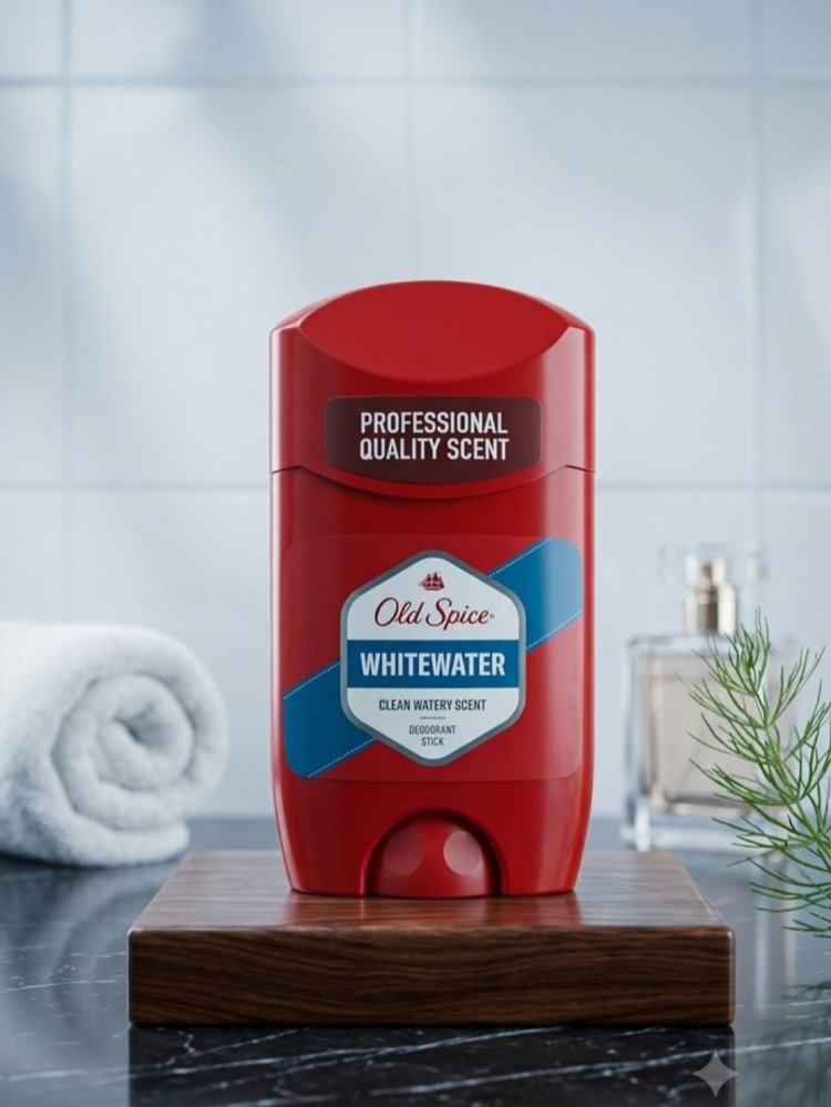Old Spice Whitewater deodorant stick,